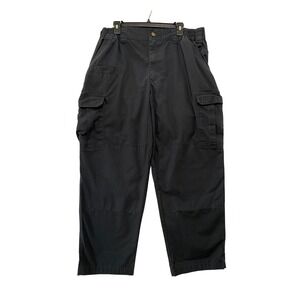 Galls Tactical Cargo Straight Pants Men 38x30 Black Ripstop Utility Workwear